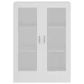 Armoire à vitrine Blanc 82,5x30,5x115 cm Aggloméré