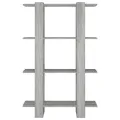 Bibliothèque/Séparateur de pièce Sonoma gris 80x30x123,5 cm