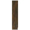 Armoire à vitrine Chêne fumé 82,5x30,5x150 cm Bois d'ingénierie