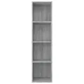 Bibliothèque/Meuble TV Sonoma gris 36x30x143 cm