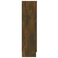 Armoire à vitrine Chêne fumé 82,5x30,5x115 cm Bois d'ingénierie