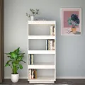 Bibliothèque/Séparateur de pièce Blanc 60x35x135 cm Pin massif