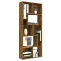 Bibliothèque Chêne fumé 67x24x161 cm Bois d'ingénierie
