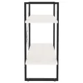 Bibliothèque à 2 niveaux Blanc 80x30x70 cm Bois de pin massif