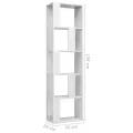 Bibliothèque/Séparateur de pièce Blanc brillant 45x24x159 cm