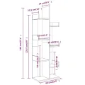 Bibliothèque 48x25,5x140 cm Chêne fumé Bois d'ingénierie