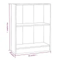 Bibliothèque Chêne fumé 60x24x74,5 cm Bois d'ingénierie