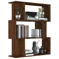 Bibliothèque/Cloison Chêne marron 80x24x96 cm Bois d'ingénierie