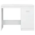 Bureau Blanc brillant 140x50x76 cm Aggloméré