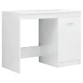Bureau Blanc brillant 140x50x76 cm Aggloméré