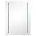 Armoire de salle de bain à miroir LED 50x13x70 cm