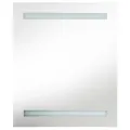 Armoire de salle de bain à miroir LED 50x13,5x60 cm
