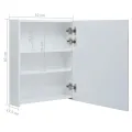 Armoire de salle de bain à miroir LED 50x13,5x60 cm