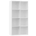 Bibliothèque/Buffet Blanc 66x30x130 cm Bois d'ingénierie