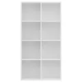 Bibliothèque/Buffet Blanc 66x30x130 cm Bois d'ingénierie