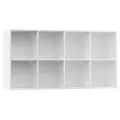 Bibliothèque/Buffet Blanc 66x30x130 cm Bois d'ingénierie