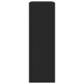 Bibliothèque Noir 60x24x74,5 cm Bois d'ingénierie