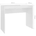 Bureau Blanc brillant 90x40x72 cm Bois d'ingénierie