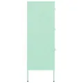 Armoire à tiroirs Vert menthe 80x35x101,5 cm Acier