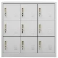 Armoires à casiers 5 pcs Gris clair 90x45x92,5 cm Acier