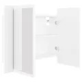 Armoire salle de bain à miroir LED Blanc 60x12x45 cm Acrylique