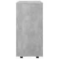 Armoire à roulettes Gris béton 60x35x75 cm Aggloméré