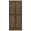 Armoire à vitrine Chêne marron 82,5x30,5x185,5cmBois ingénierie