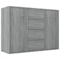 Buffet Sonoma gris 88x30x65 cm Bois d'ingénierie