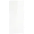 Buffet avec 4 tiroirs 60x30,5x71 cm Blanc brillant
