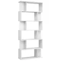 Bibliothèque/Séparateur de pièce Blanc brillant 80x24x192 cm