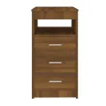 Armoire à tiroirs Chêne marron 40x50x76 cm Bois d'ingénierie