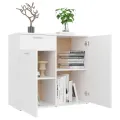 Buffet Blanc 80x36x75 cm Aggloméré