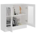 Armoire à vitrine Blanc 82,5x30,5x80 cm Aggloméré