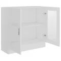 Armoire à vitrine Blanc 82,5x30,5x80 cm Aggloméré