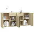 Buffet Chêne sonoma 160x36x75 cm Aggloméré
