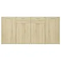 Buffet Chêne sonoma 160x36x75 cm Aggloméré