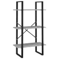 Étagère de rangement Gris béton 60x30x105 cm Aggloméré