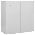 Armoires à casiers 2 pcs Gris clair et vert 90x45x92,5 cm Acier