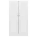 Bibliothèque Blanc brillant 82,5x30,5x150 cm Aggloméré