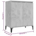 Buffet Gris béton 60x35x70 cm Aggloméré