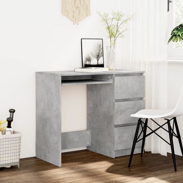 Bureau Gris béton 90x45x76 cm Aggloméré