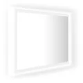 Miroir à LED de salle de bain Blanc 60x8,5x37 cm Acrylique