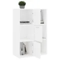 Armoire de rangement Blanc 60x29,5x90 cm Bois d'ingénierie