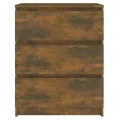 Buffet Chêne fumé 60x35x76 cm Bois d'ingénierie