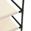 Armoire de rangement 4 paniers en tissu Crème 63x30x71 cm Acier