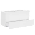 Armoire d'évier avec lavabo intégré Blanc Aggloméré