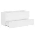 Armoire d'évier avec lavabo intégré Blanc Aggloméré