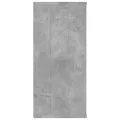Bibliothèque/Buffet gris béton 66x30x98 cm bois d'ingénierie