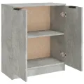 Buffet Gris béton 60x30x70 cm Bois d'ingénierie