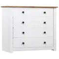 Armoire latérale Blanc 80x40x73 cm Pin Assortiment Panama